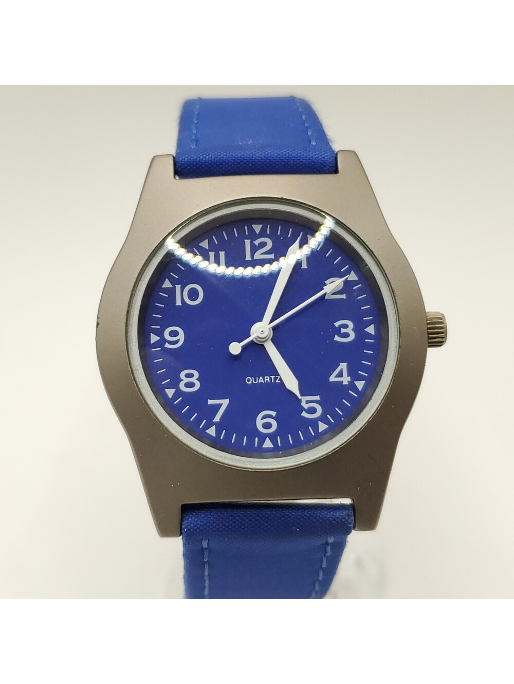 Vaseline Quartz Watch 35mm Blue Dial And Band New Battery